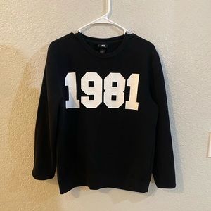 Men’s, H&M 1981 Sweatshirt Sz M